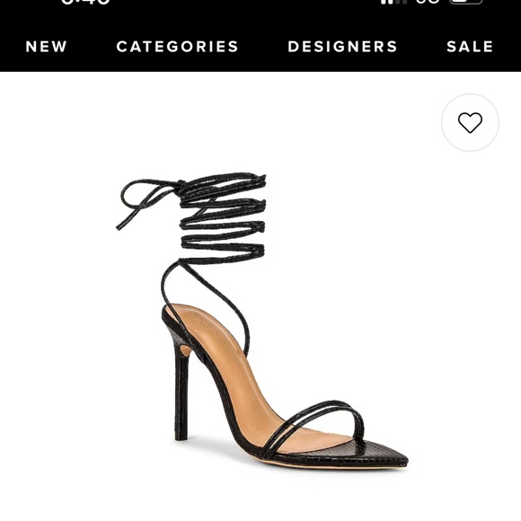 Millie Sandal in Black Snake Tony Bianco - Picture 3 of 6